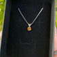 Tasmanian Zircon sterling silver necklace