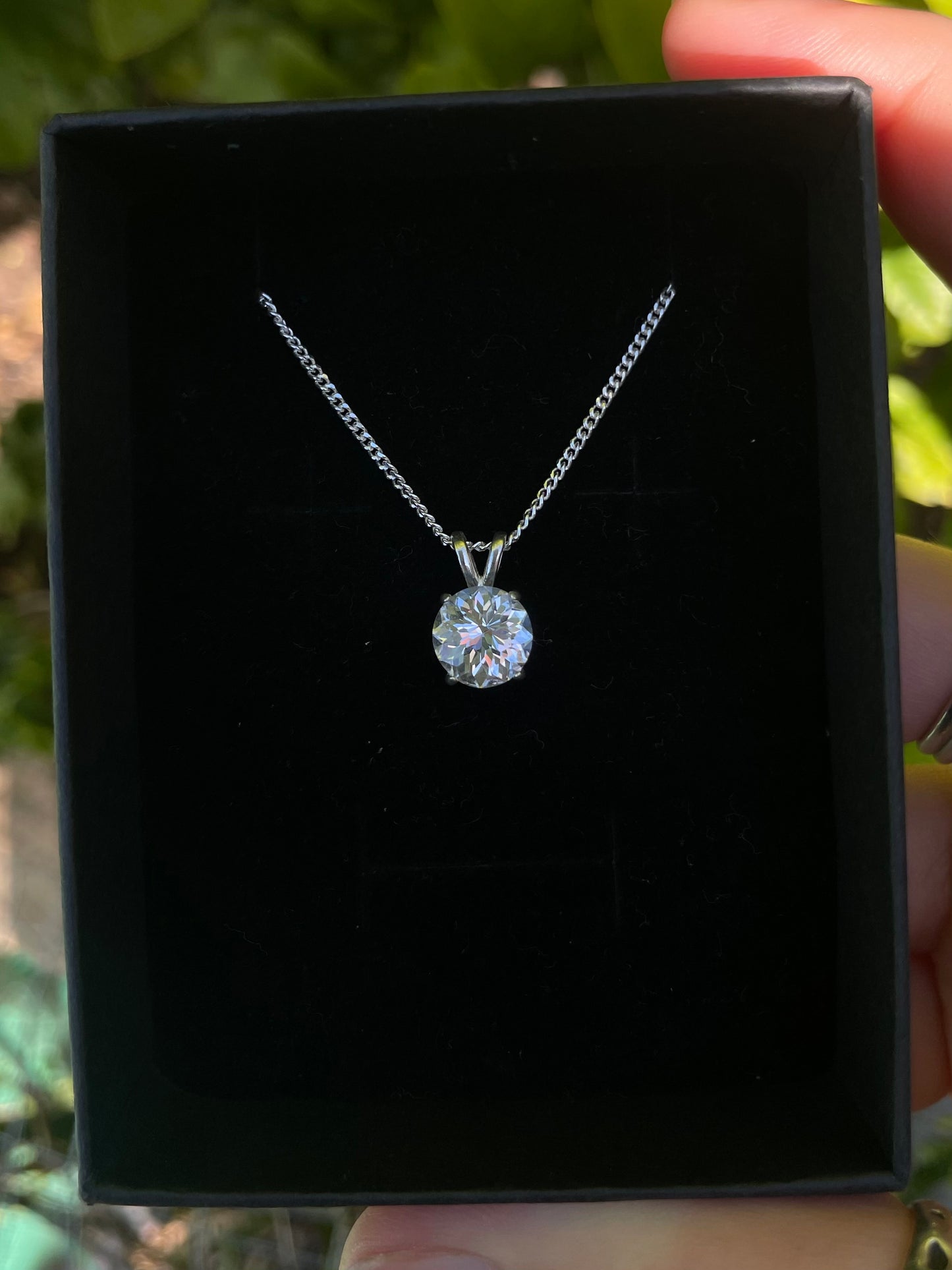 Tasmanian Killiecrankie Diamond Sterling silver necklace