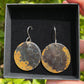 Tasmanian Petrified Fern sterling silver slice earrings