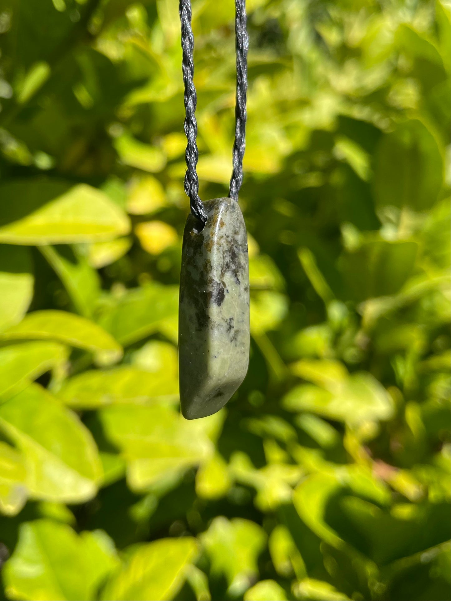 Tasmanian Jade macrame necklace