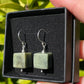 Tasmanian Jade handmade bead sterling silver earrings