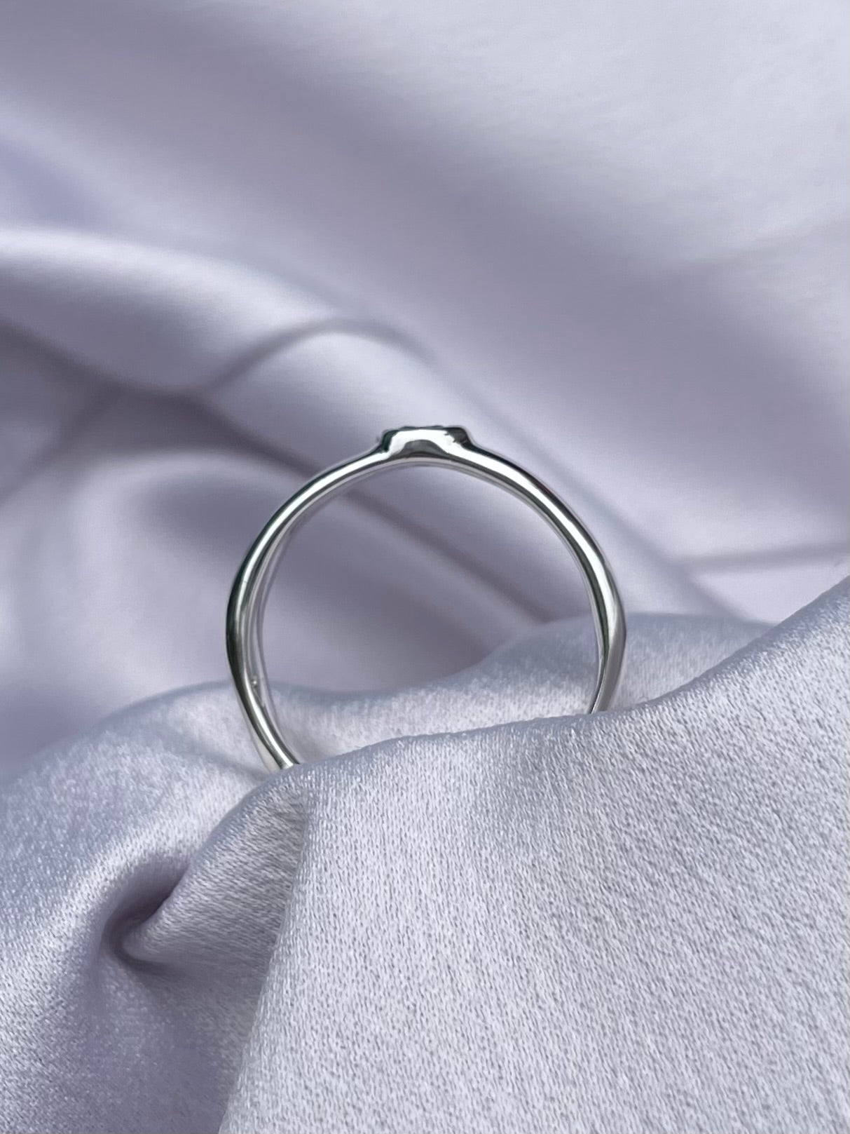 Raw Tasmanian Sapphire sterling silver ring