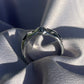 Raw Tasmanian Sapphire organic sterling silver ring