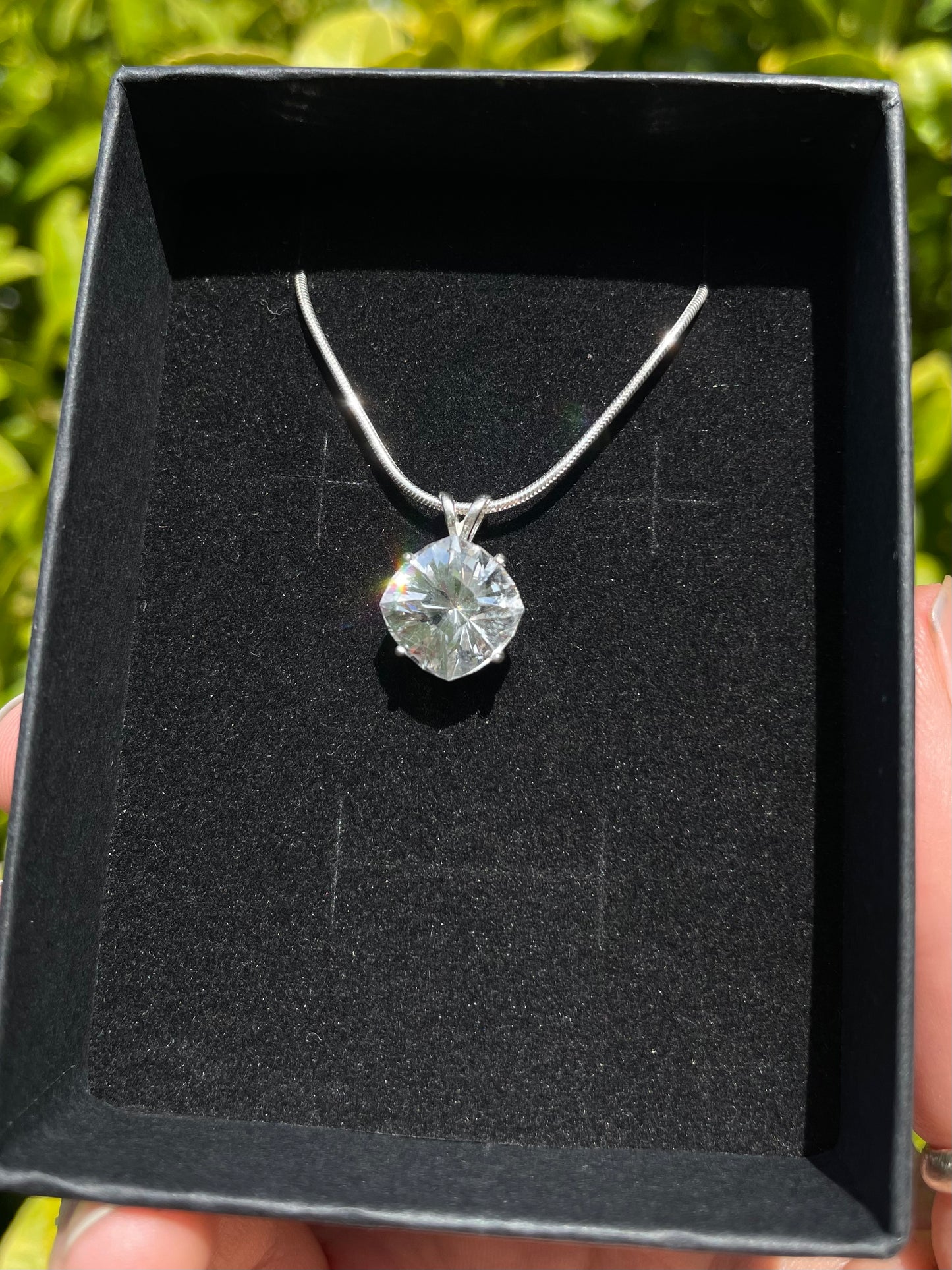 Tasmanian Killiecrankie Diamond sterling silver pendant necklace