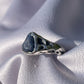 Raw Tasmanian Sapphire sterling silver ring