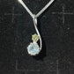 Tasmanian Sapphire & Killiecrankie Diamond Sterling silver necklace