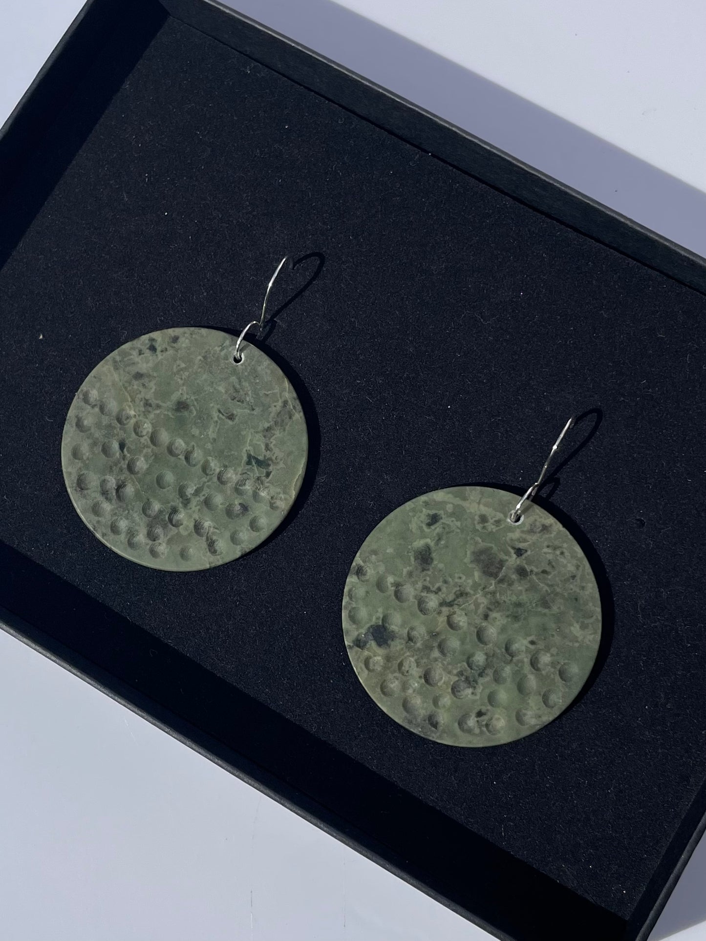 Tasmanian Jade statement earrings