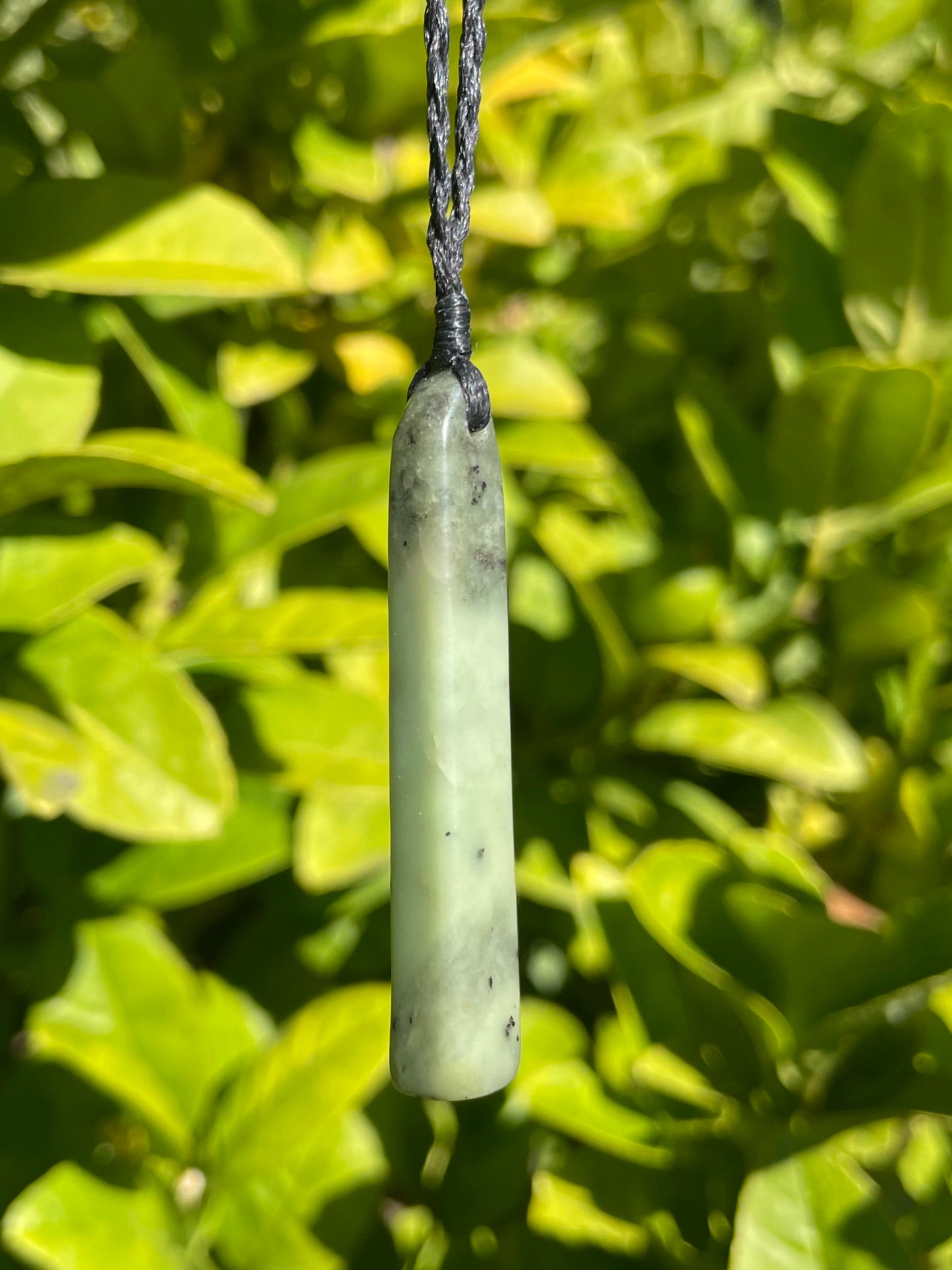 Tasmanian Jade macrame necklace