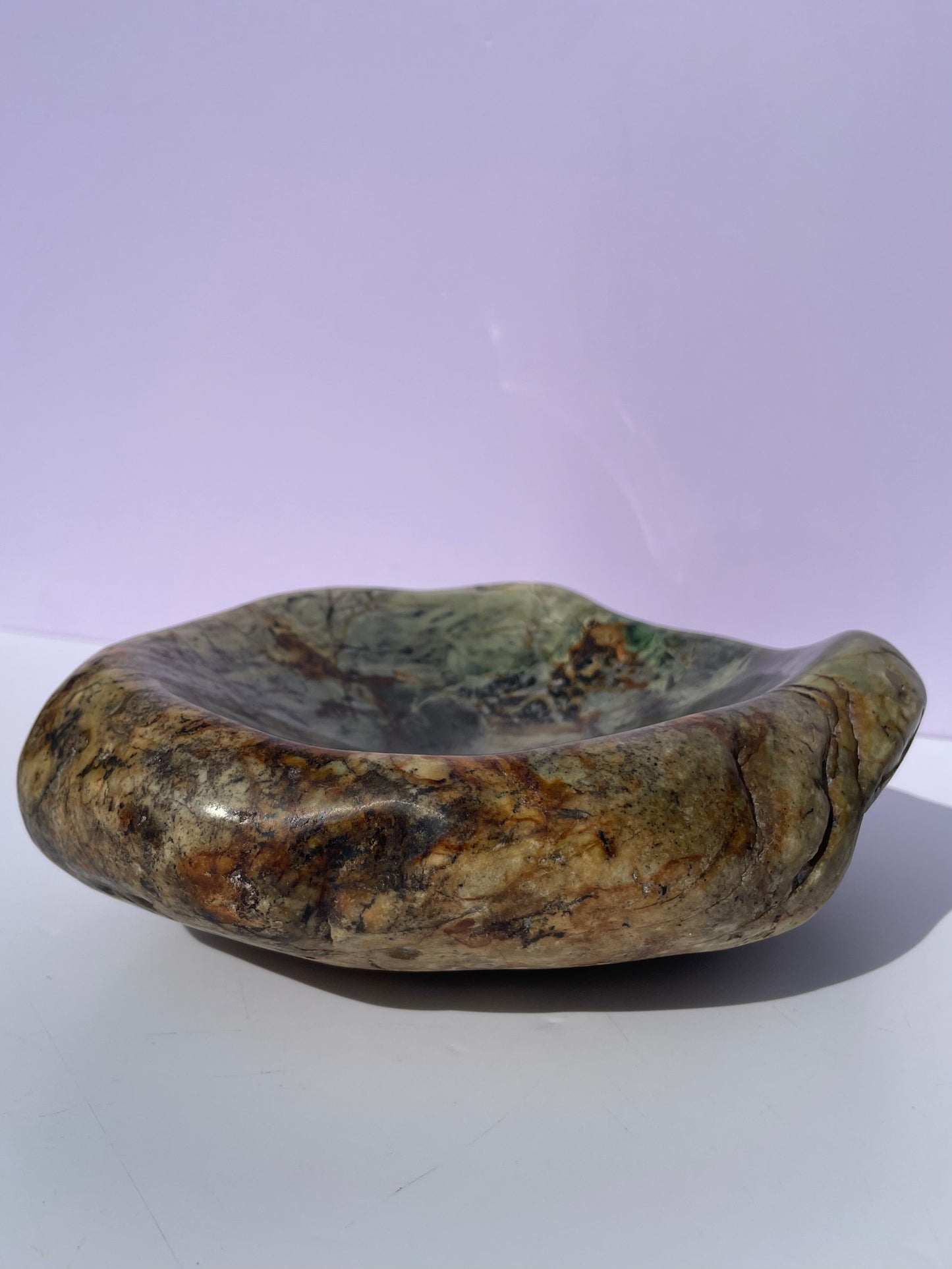 Tasmanian Jade & Green Garnet bowl