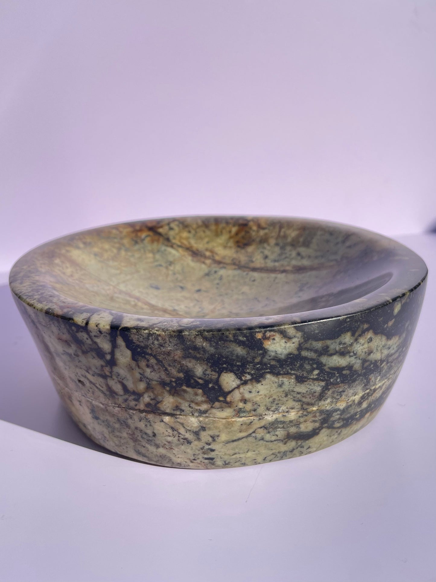 Tasmanian Jade entirely carved bowl