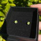 Tasmanian Peridot sterling silver stud earrings