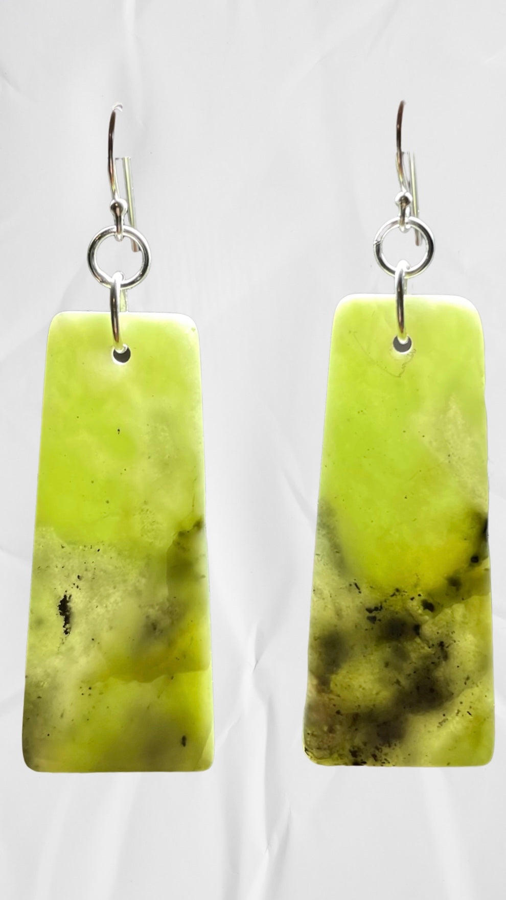 Tasmanian Jade sterling silver earrings