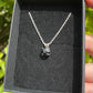 Tasmanian Black Spinel sterling silver necklace