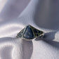 Raw Tasmanian Sapphire sterling silver ring