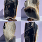 XXL Tasmanian Opalized Wood trunk sculpture w/ tas musk burl stand