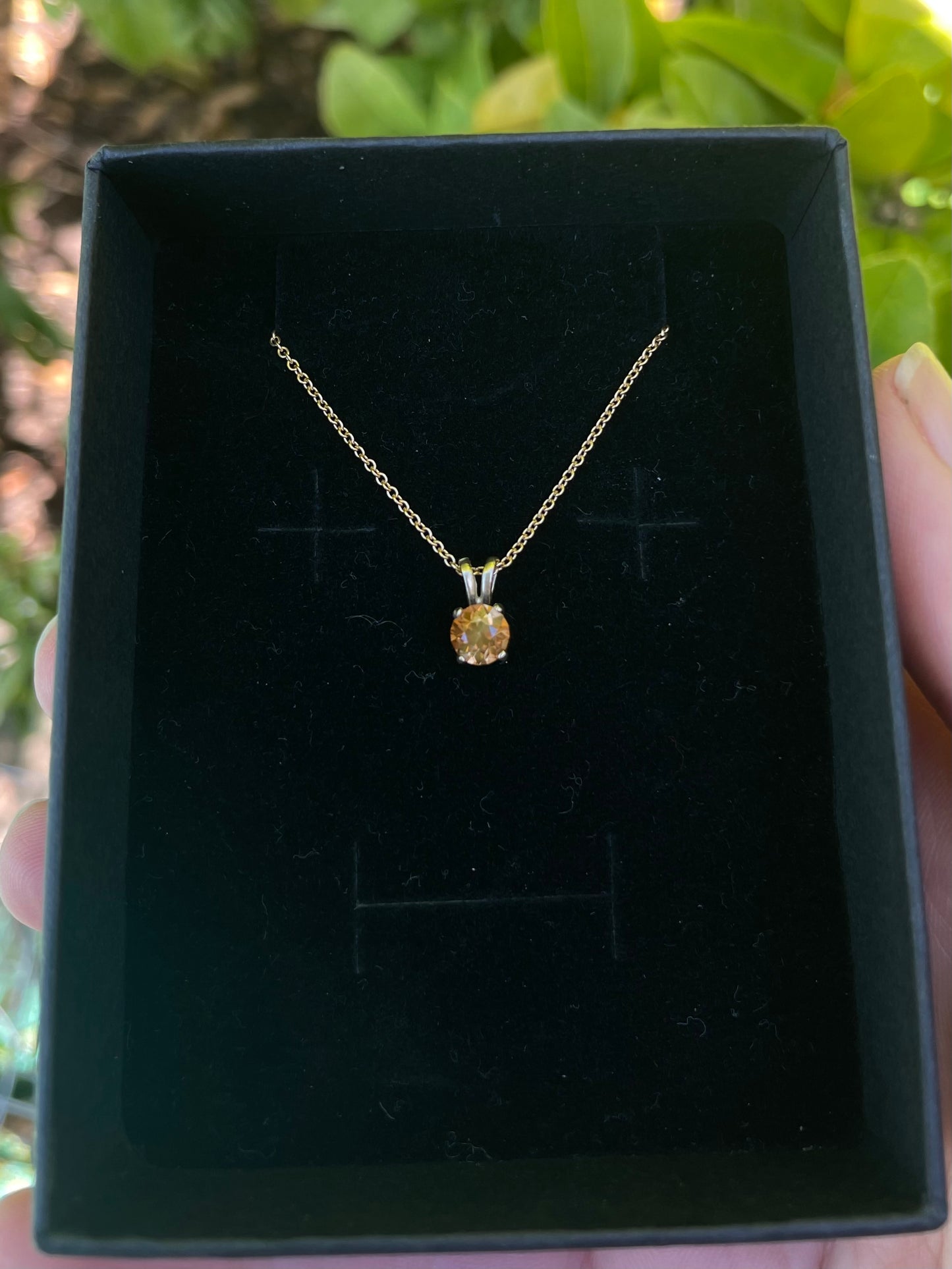 Tasmanian Zircon 9ct gold necklace