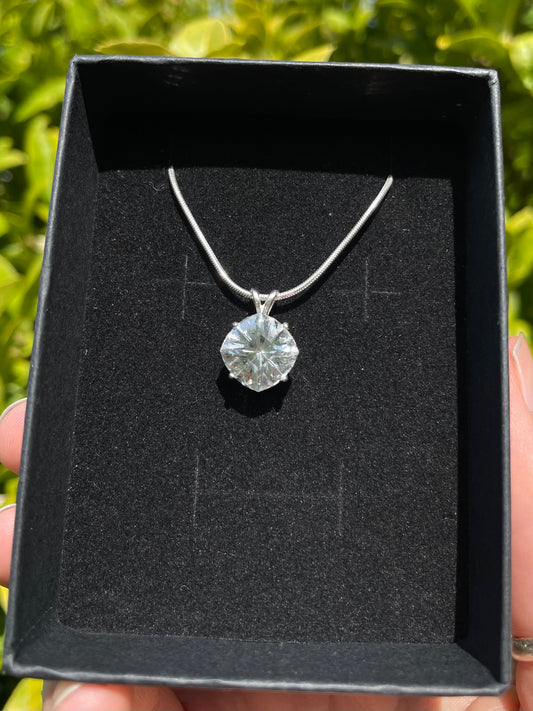 Tasmanian Killiecrankie Diamond sterling silver pendant necklace