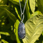 Raw Tasmanian Sapphire sterling silver XL pebble necklace