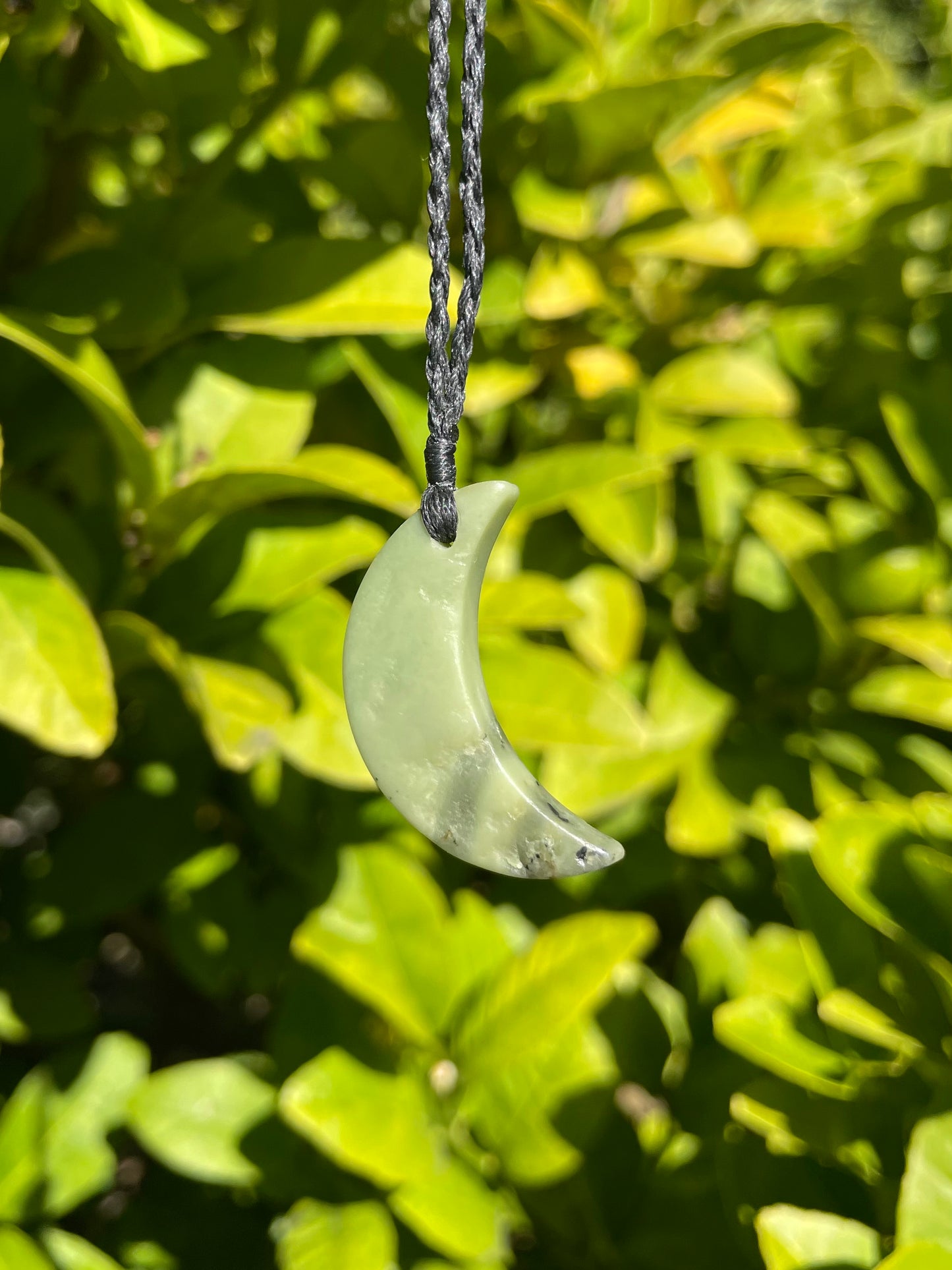 Tasmanian Jade macrame necklace