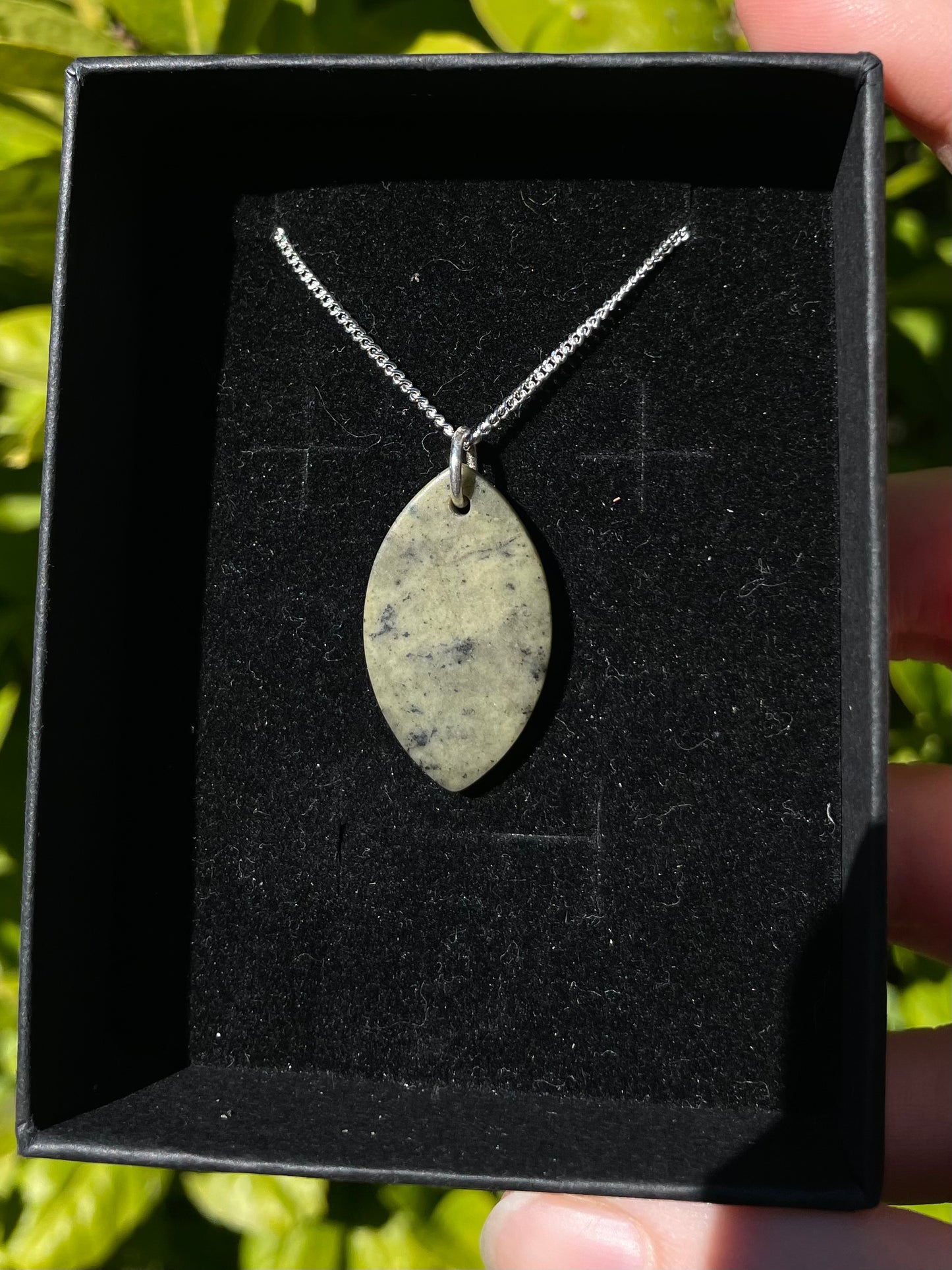 Tasmanian Jade sterling silver necklace