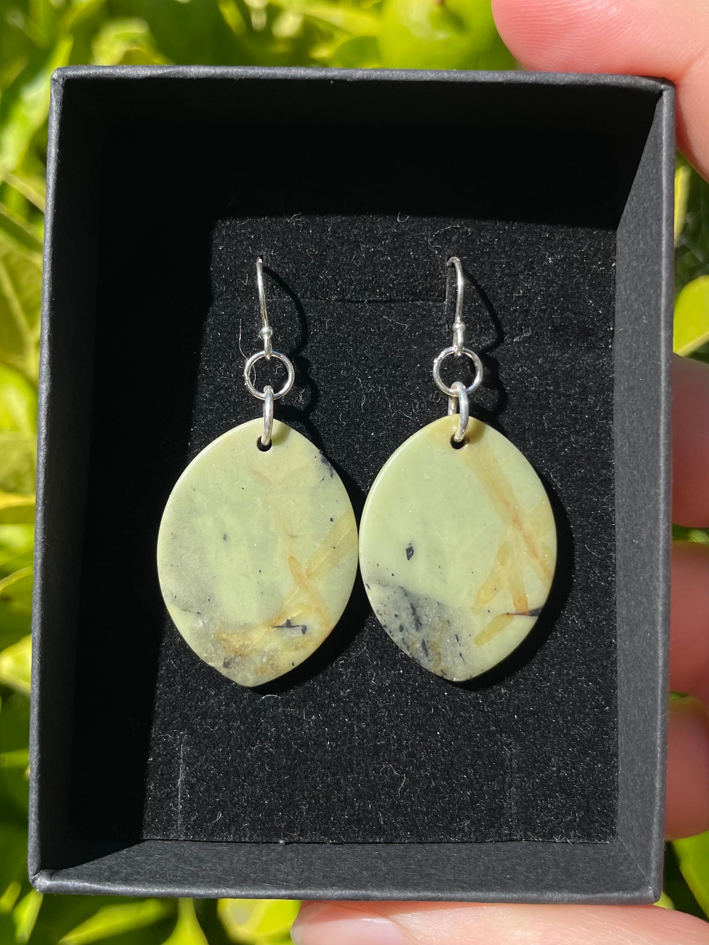 Tasmanian Jade sterling silver earrings