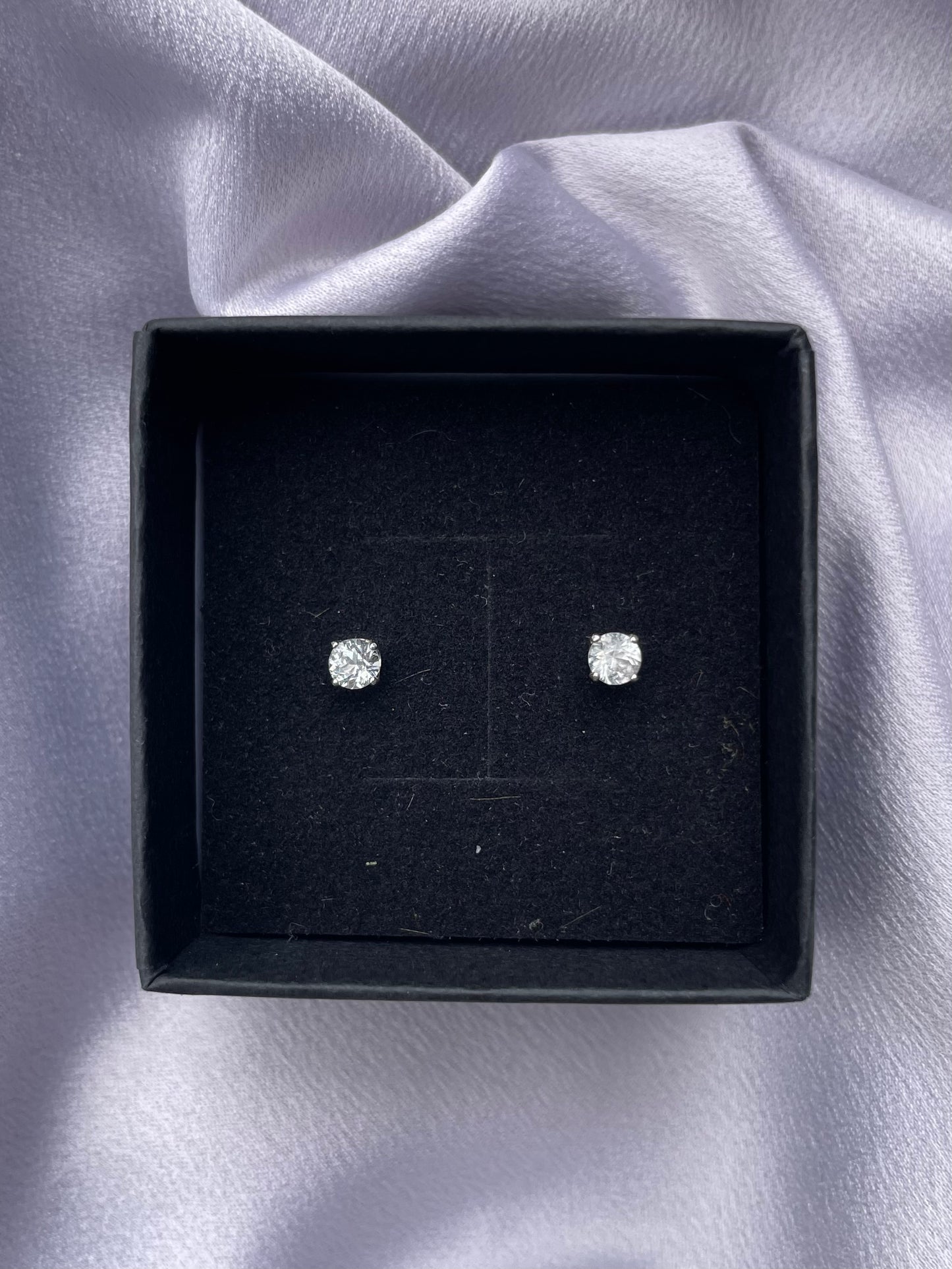 Tasmanian Killiecrankie Diamond Sterling silver stud earrings