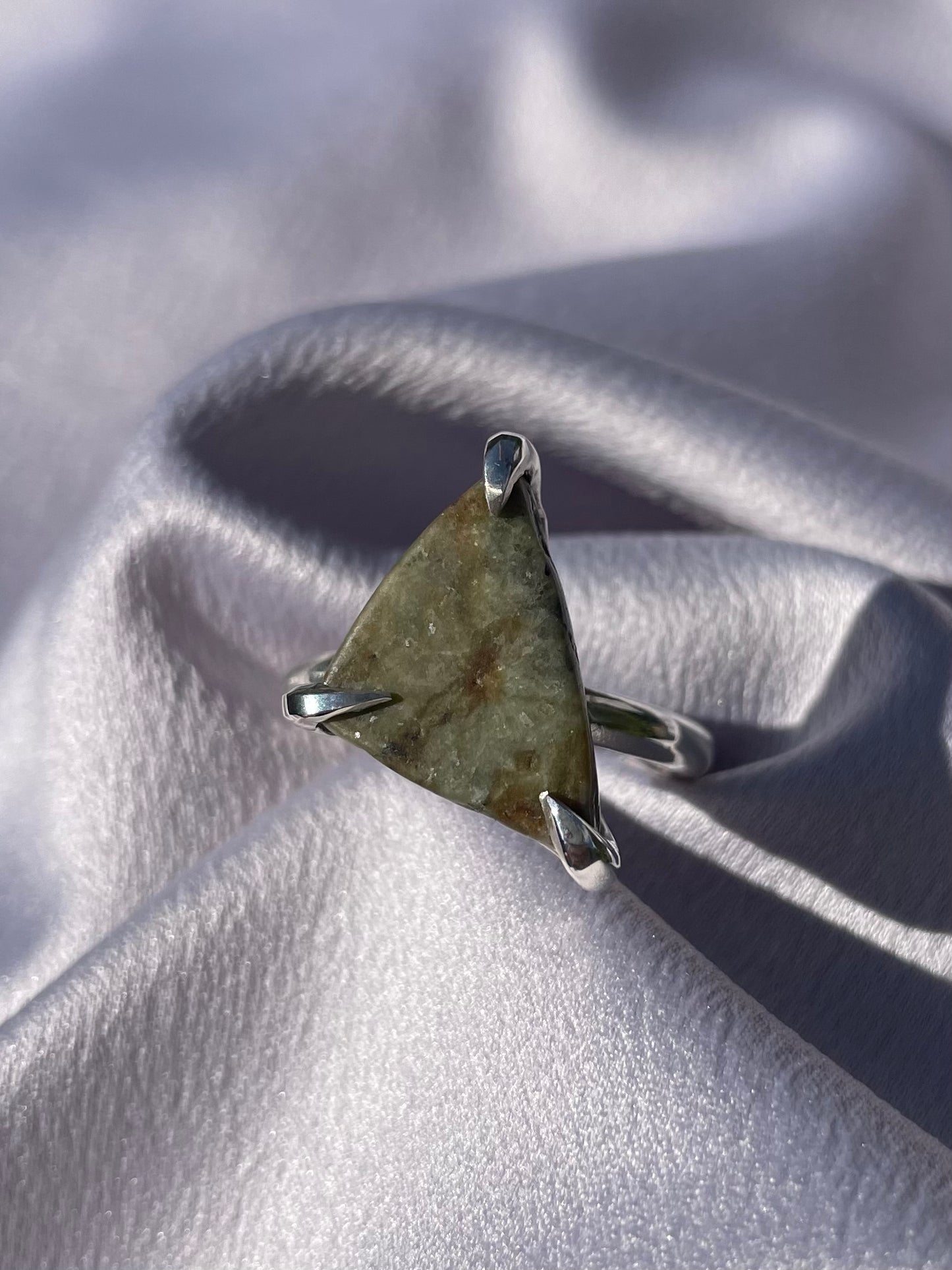 Tasmanian Jade sterling silver ring