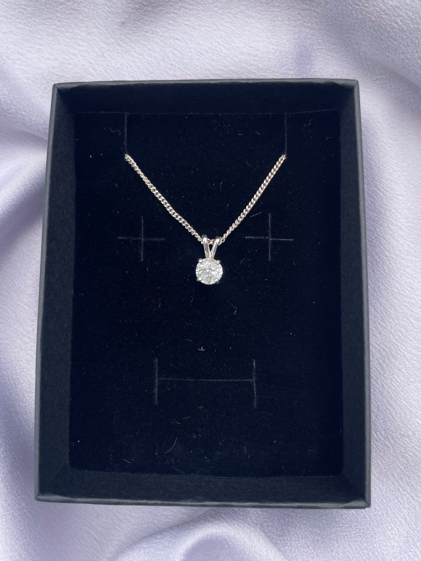 Tasmanian Killiecrankie Diamond Sterling silver necklace