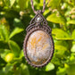 Tasmanian Chalcedony macrame necklace