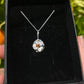 Tasmanian Zircon sterling silver pendant necklace