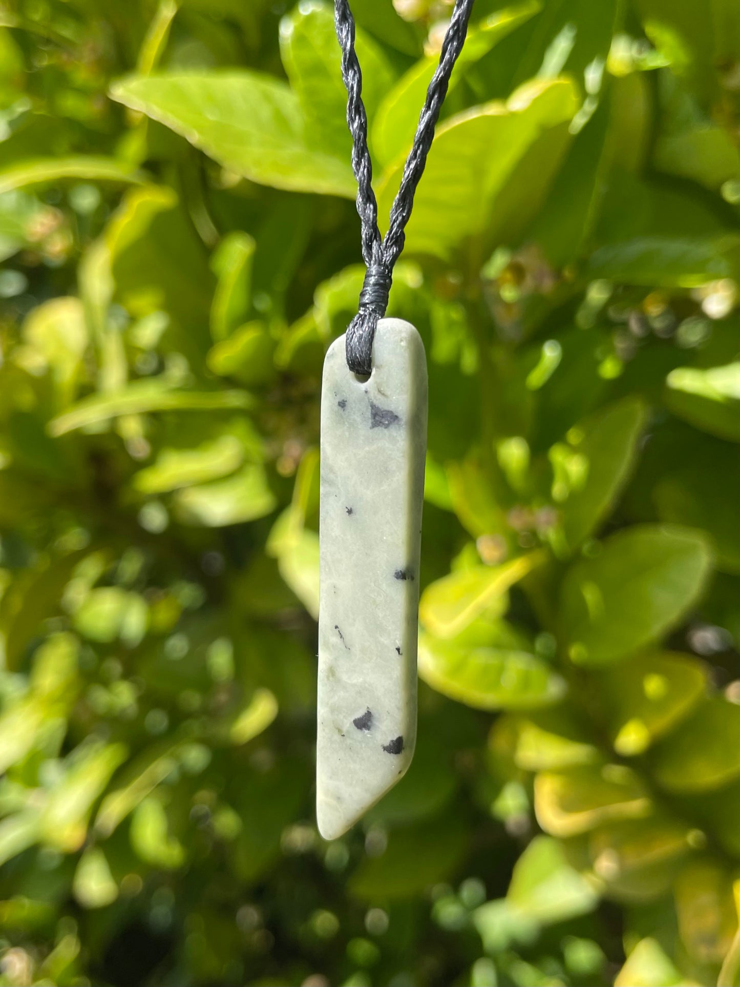 Tasmanian Jade macrame necklace