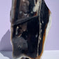 XXL Tasmanian Opalized Wood trunk sculpture w/ tas musk burl stand