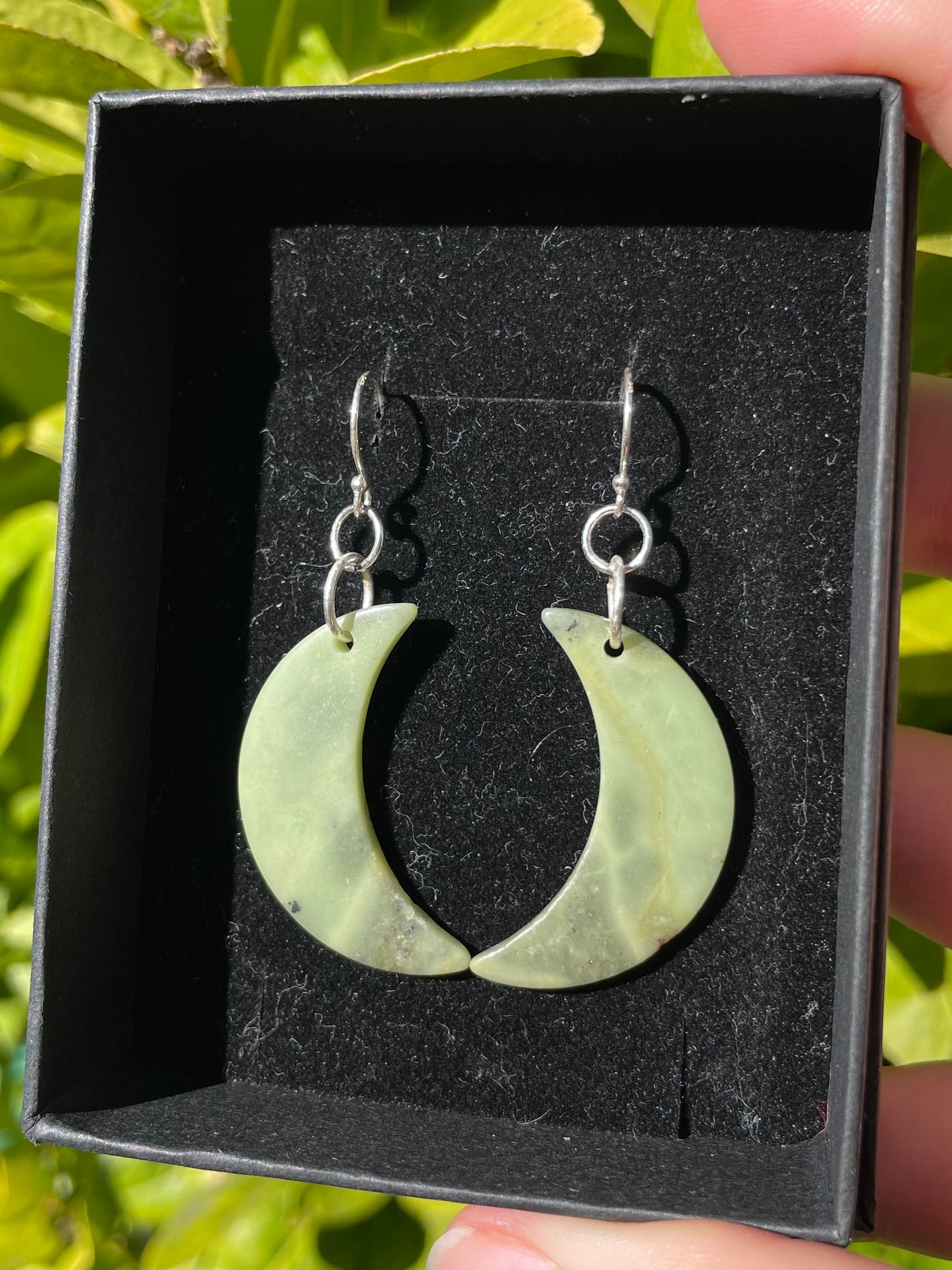 Tasmanian Jade sterling silver earrings