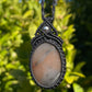 Tasmanian Chalcedony & Smokey Hematite macrame necklace