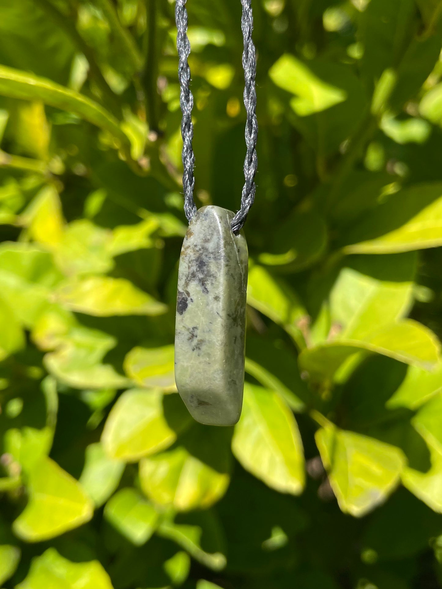 Tasmanian Jade macrame necklace