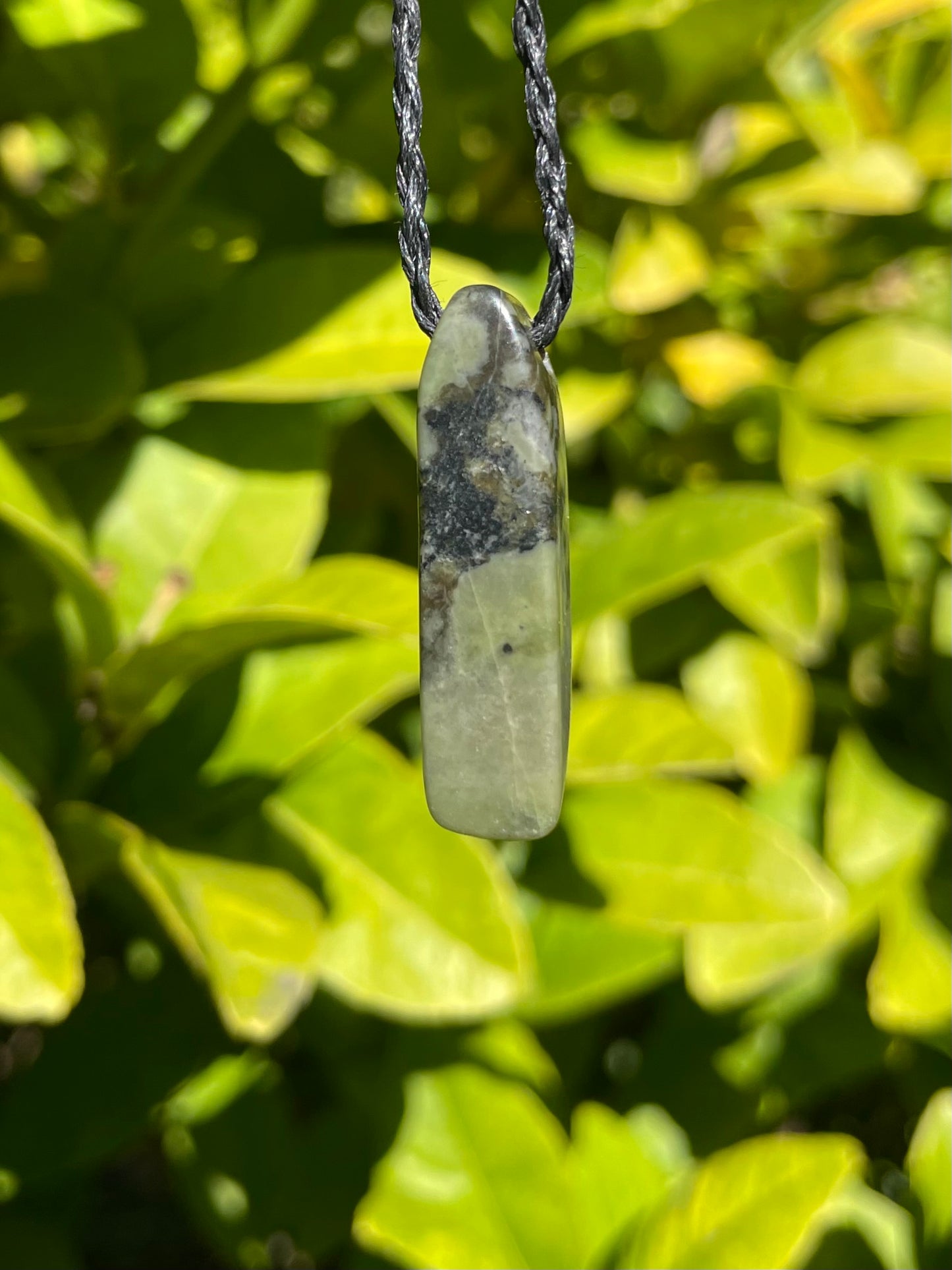 Tasmanian Jade macrame necklace