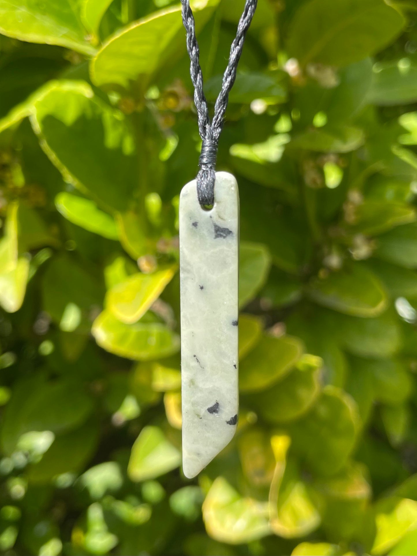 Tasmanian Jade macrame necklace