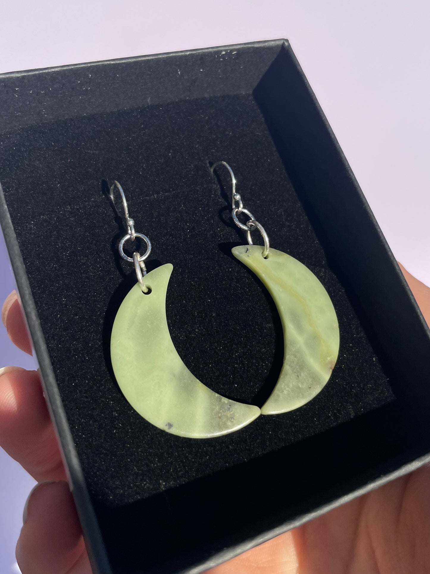 Tasmanian Jade sterling silver earrings