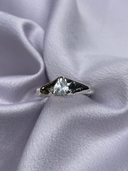 Tasmanian Killiecrankie Diamond sterling silver ring