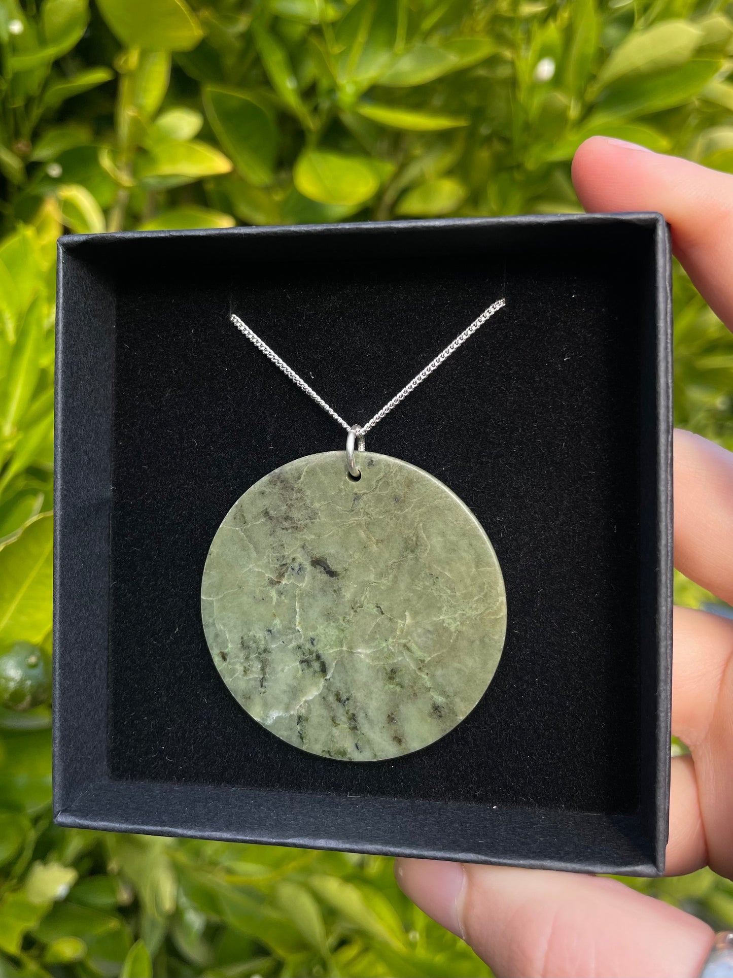 Tasmanian Jade sterling silver necklace