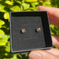 Tasmanian Smoky Quartz sterling silver stud earrings