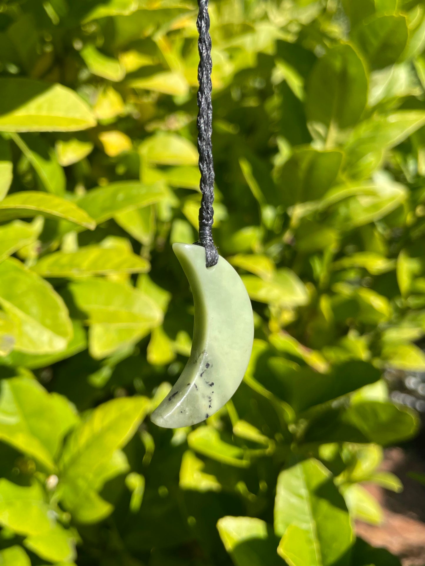 Tasmanian Jade macrame necklace