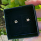 Tasmanian Smoky Quartz sterling silver stud earrings