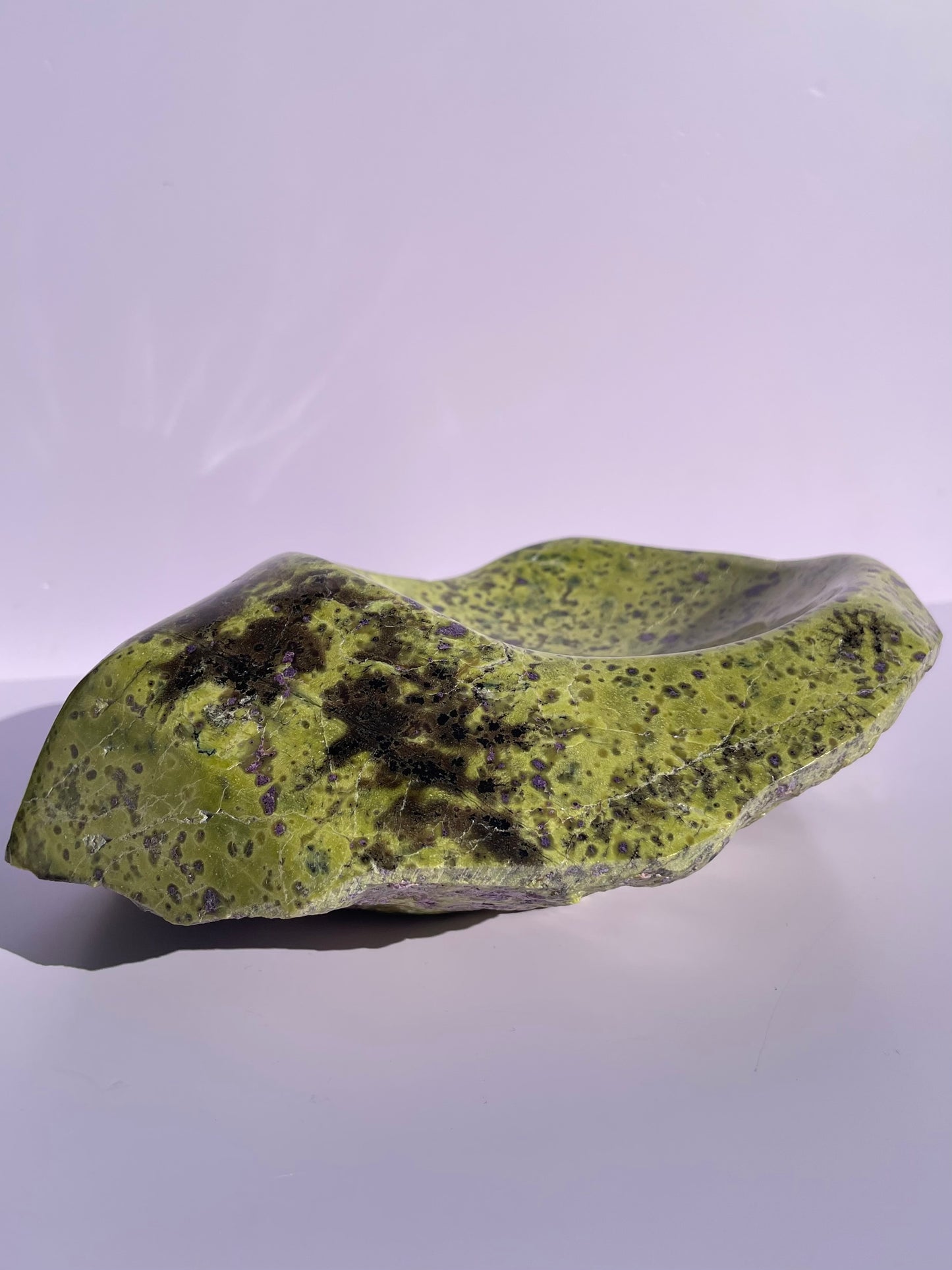 Tasmanian Serpentine & Stichtite bowl