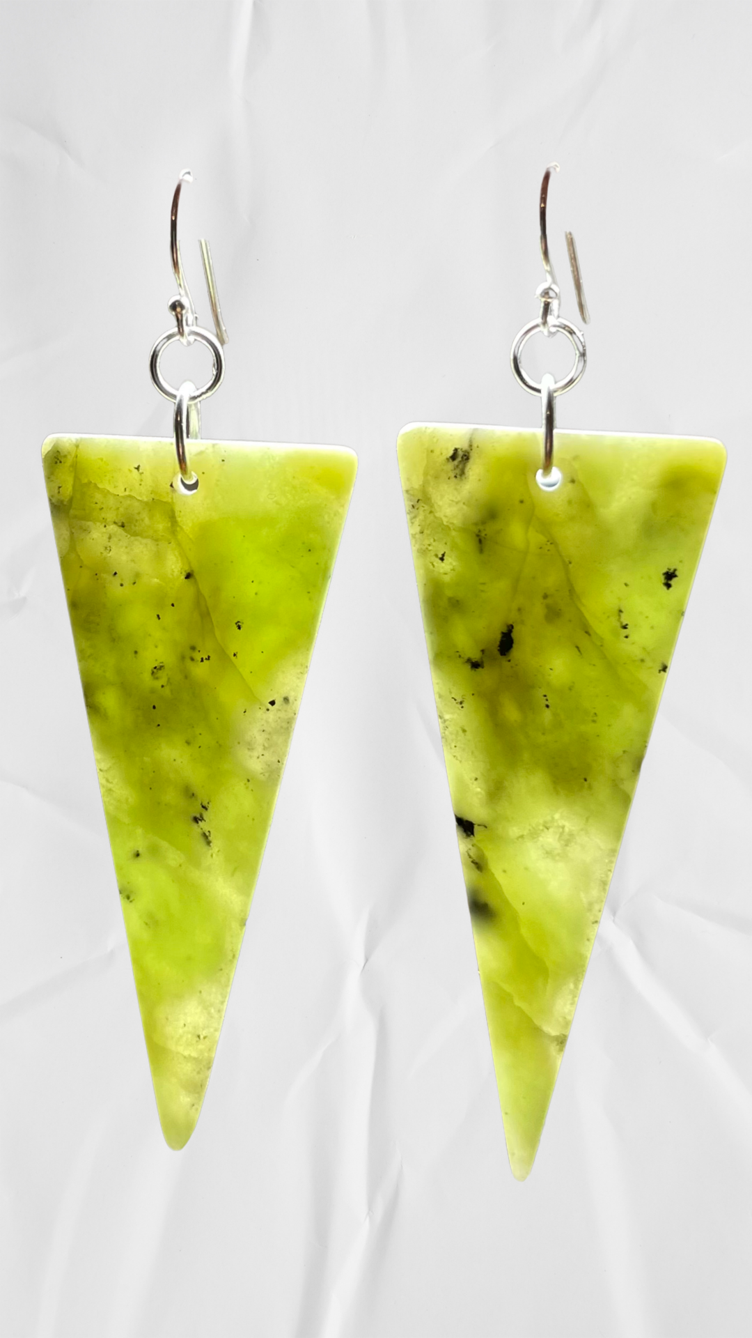 Tasmanian Jade sterling silver earrings