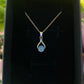 1.12ct Tasmanian Sapphire 9ct gold drop pendant necklace