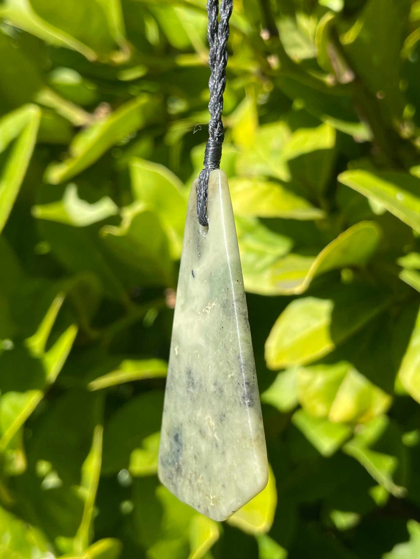 Tasmanian Jade macrame necklace