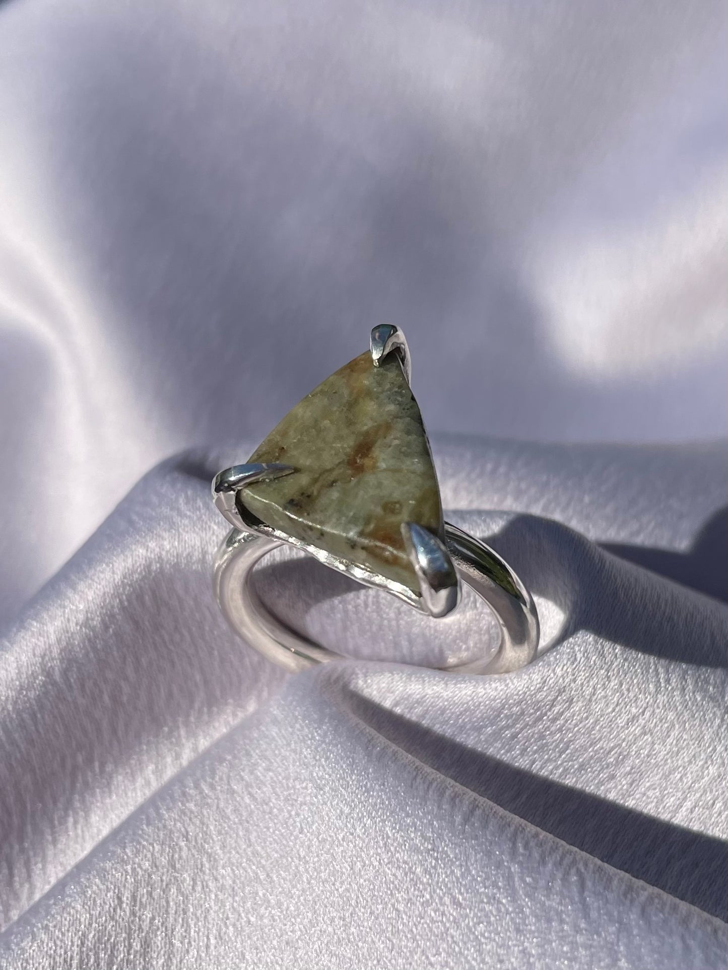 Tasmanian Jade sterling silver ring