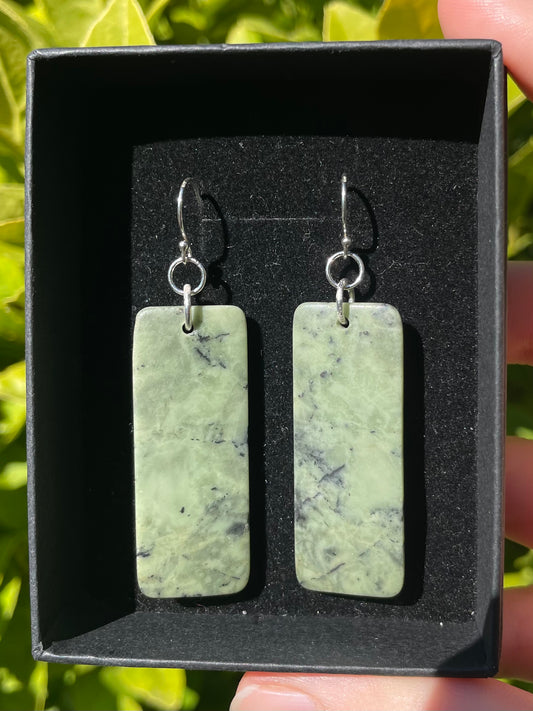 Tasmanian Jade sterling silver earrings