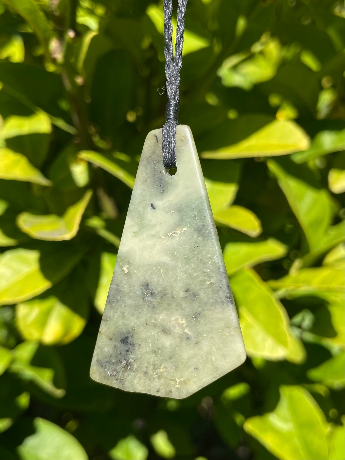 Tasmanian Jade macrame necklace